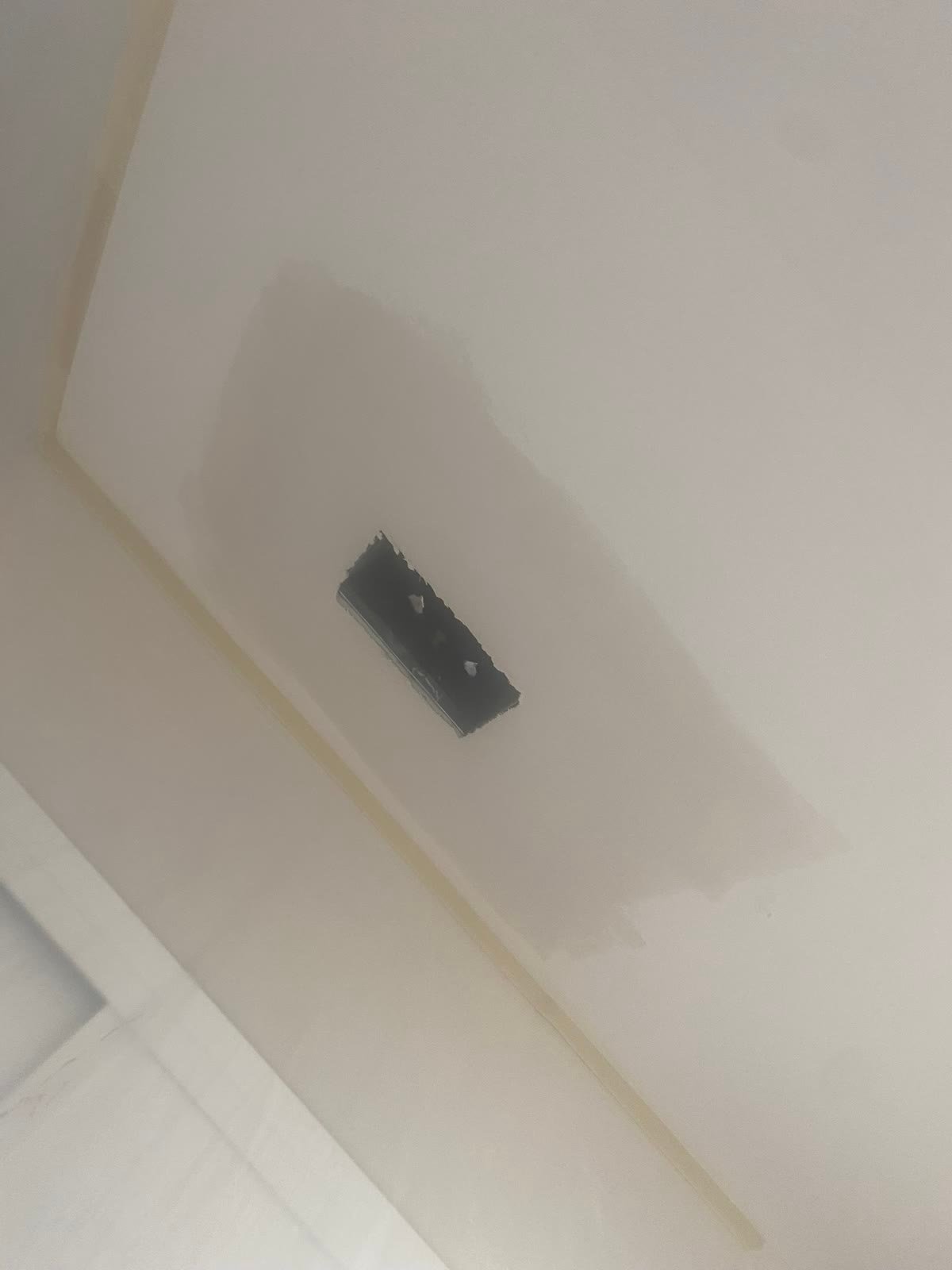 Ceiling patch finished by Master Drywall Renovation
